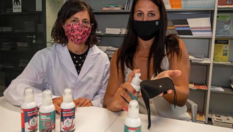 Un antiviral para mascarillas y tejidos, al mercado desde Los Arcos