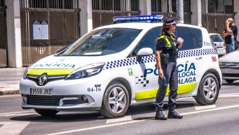 Una agente de la Policía Local de Málaga.