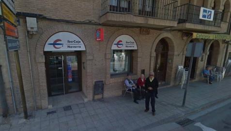 Atraco a punta de pistola en la oficina de Ibercaja de Corella