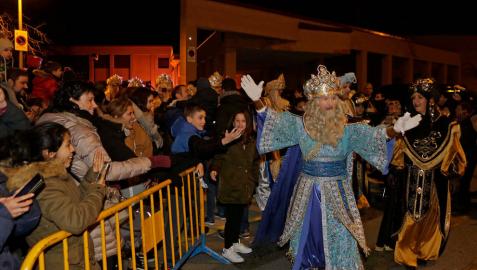 Esta imagen de Melchor, en la cabalgata de Barañáin, no se podrá repetir este año por culpa de la pandemia.