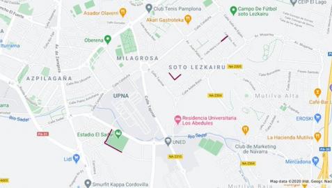 Estos son los cortes de tráfico de este lunes en Pamplona