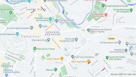 Estos son los cortes de tráfico de este viernes en Pamplona