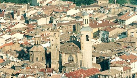 Vista aérea de la iglesia de San Saturnino.