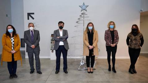 Jara Calvo (C Comunicación), Mario Sánchez (AIT), Ignacio Ugalde ANEL), Begoña Remón (CaixaBank ) , Elena Zabalza (ANEL) e Izaskun Azkona (Fundación La Caixa en Navarra).