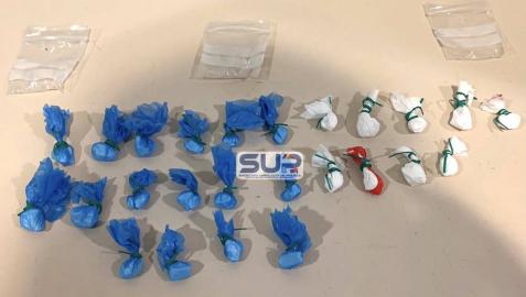 Droga interceptada por la Policía Nacional.