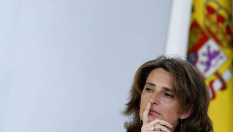 La ministra de Transición Ecológica, Teresa Ribera, en rueda de prensa tras el Consejo de Ministros.