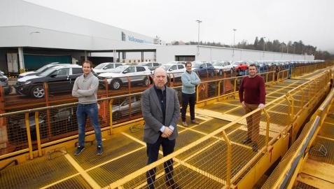 Volkswagen Navarra bate el promedio de coches distribuidos por tren