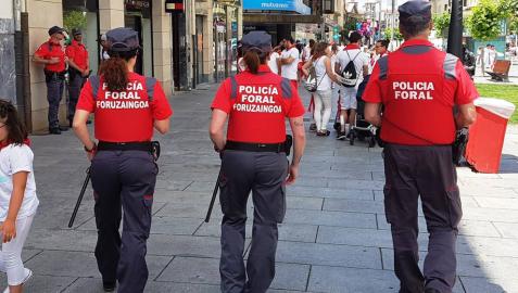 La Policía Foral desplegará 90 agentes el día 6 en Pamplona