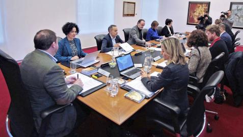 Sesión de la Mesa y Junta de Portavoces del Parlamento de Navarra