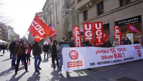 UGT y CC OO se movilizan por la subida del SMI y contra la reforma laboral