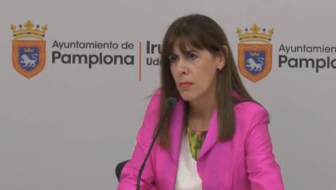 Maite Esporrín, durante su comparecencia.