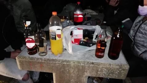 Quince detenidos por un botellón en Oteiza y otros cuatro, en Lesaca