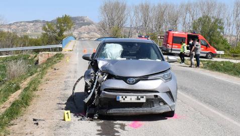 Dos jóvenes heridas graves tras ser arrolladas por un coche en Buñuel