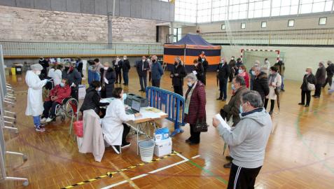 Tudela pone en marcha la vacunación a vecinos de entre 70 y 79 años
