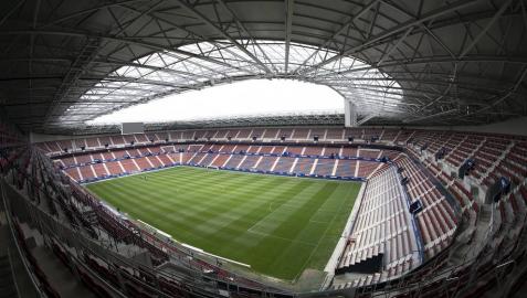 Imágenes de la primera visita guiada para socios al estadio de El Sadar tras su reforma.