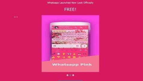 Fotografía sobre whatsapp rosa