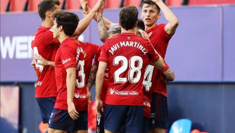 Imágenes del encuentro correspondiente a la Jornada 36 de LaLiga Santander disputado en el estadio de El Sadar