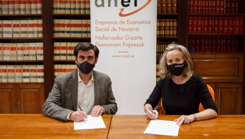 Firmado el convenio para potenciar el crecimiento de la economía social de Navarra