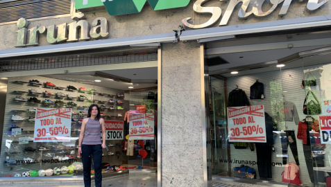 Iruña Sport, veterana tienda de deportes de Pamplona, en liquidación por cierre