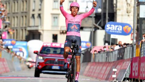 Bernal se adjudica el Giro y Ganna reina en la contrarreloj final