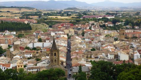 Vista de Sangüesa.
