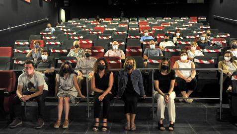 Representantes de las distintas entidades involucradas presentaron la aplicación en el centro cultural Tafalla. Representantes de las distintas entidades involucradas presentaron la aplicación en el centro cultural Tafalla.