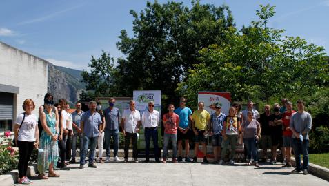 Representantes de entidades y clubes de montañas, ayer en la nueva ‘Estación de Trail’