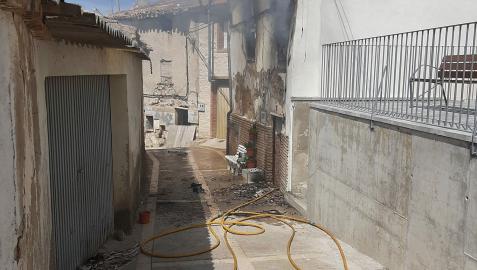 Imagen de la vivienda en la que se ha producido el incendio.