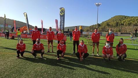 Los representantes navarros en una cita de ‘trail running’ pasada