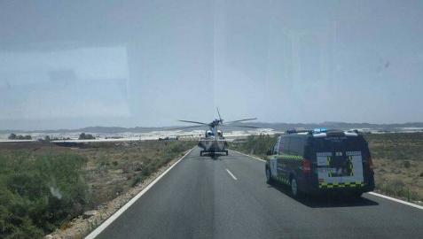 Francisco Javier Perales fue evacuado en helicóptero