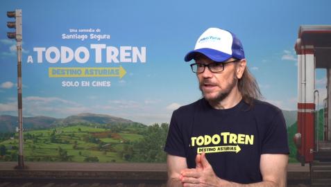 Santiago Segura, en la promoción de su nueva película 'A todo tren: Destino Asturias'