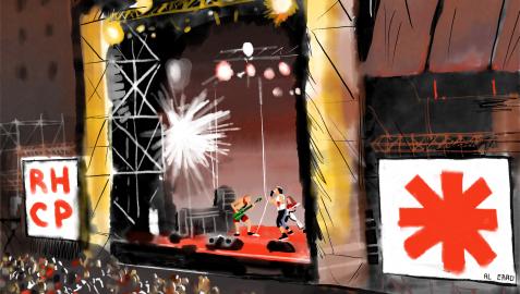 Ilustración de uno de los conciertos de San Fermín de años anteriores Ilustración de uno de los conciertos de San Fermín de años anteriores