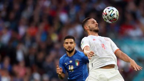 Koke en el duelo ante Italia