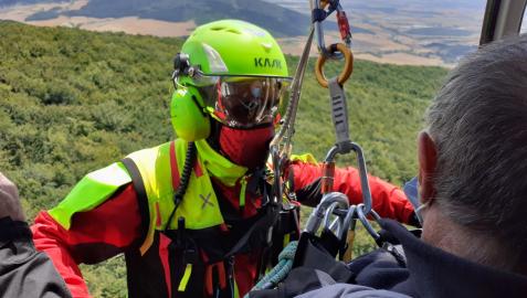 Rescate de los bomberos de Navarra