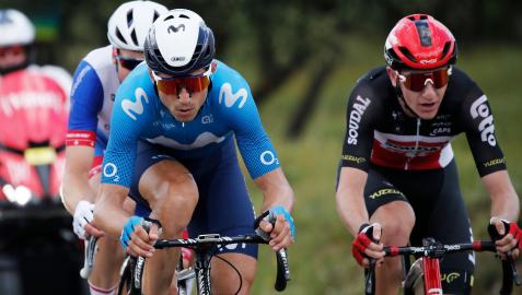 Un momento de la duodécima etapa del Tour de Francia 2021 con el navarro Imanol Erviti en el grupo de fugados