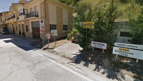 Entrada a Mirada de Arga desde la NA-6140