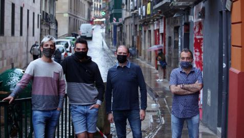 Javier Aragón Romeo (Herboristería Lezáun); Jorge Eseverri de Carlos (Markaje); Koldo Huarte Rivas (Alimentación Gloria) y Óscar Lacunza San Martín (Informática San Fermín)