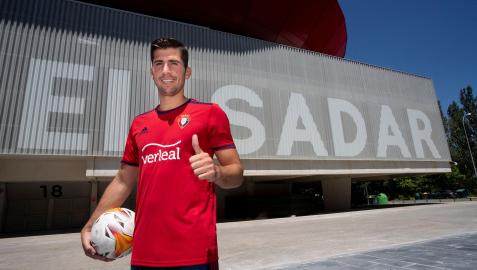 Presentación de Jesús Areso como nuevo jugador de Osasuna