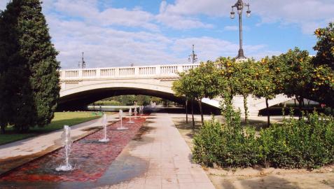 Jardines de Turia, donde se ha producido la agresión.