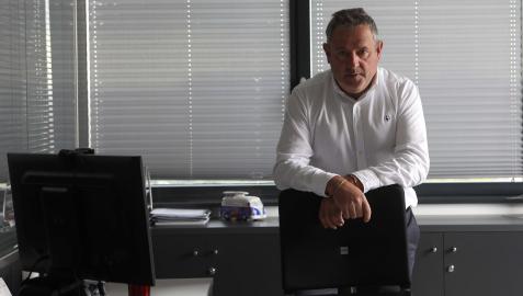 Carlos Sagüés Saldive dirige desde su despacho en Orkoien la red de concesionarios en toda Navarra de marcas tan variadas como Volkswagen, Audi, Skoda, KIA o Opel