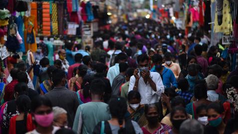 Calle de Chennai, en la India