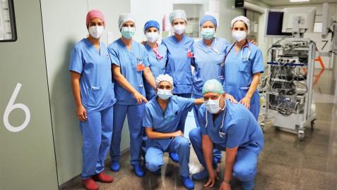 Equipo de cirugía del Servicio de Ginecología y Obstetricia del Hospital Reina Sofía de Tudela