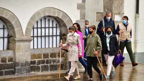 Visita de los Reyes a Roncesvalles.