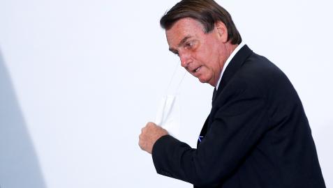 El presidente brasileño, Jair Bolsonaro, durante un acto reciente en Brasilia