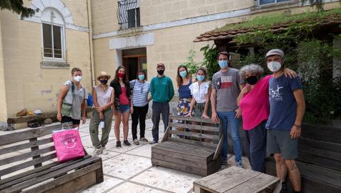 Visita del director y personal de Juventud a la ecoaldea Asterra Bizimodu.