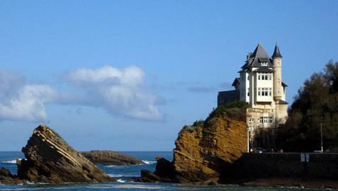 Vista de la ubicación de Villa Belza en Biarritz. Se puede pasear para contemplarla