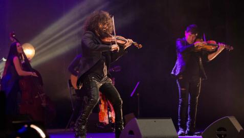 El violinista Ara Malikian en una de sus actuaciones en Tudela