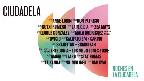 Cartel de los conciertos de 'Las Noches en la Ciudadela'.