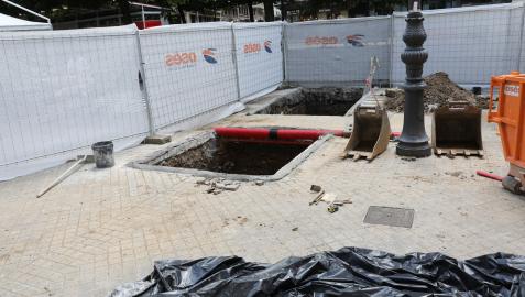 Catas arqueológicas en el Paseo de Sarasate