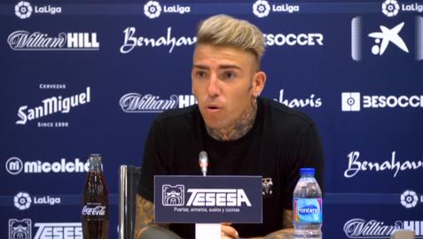 Brandon, en la rueda de prensa en Málaga